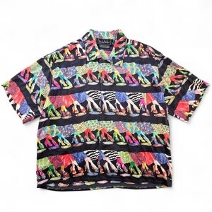 RARE Nicole Miller Vintage 90s Shirt | Size S | 100% Silk | Made in Korea
